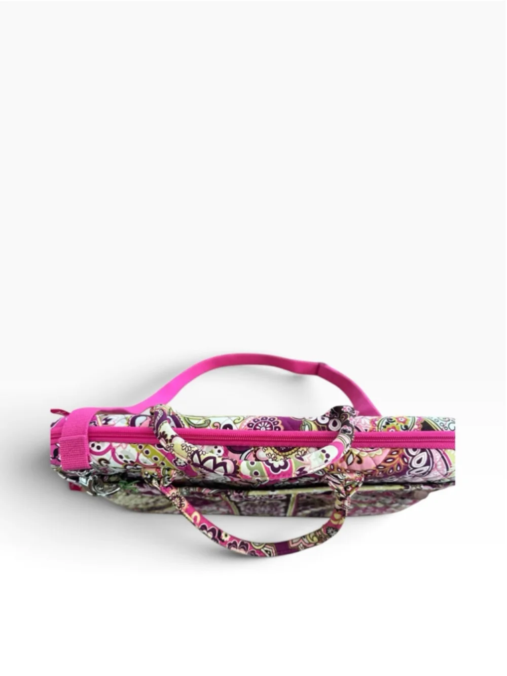 Vera Bradley Very Berry Paisley Hard Shell Laptop Case Bag Briefcase Work School